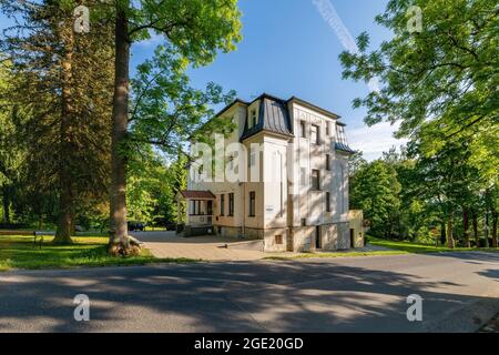 Piccola città termale climatica Lazne Kynzvart vicino Mariánské Lázně - Regione Karlovy Vary - Repubblica Ceca, Europa Foto Stock