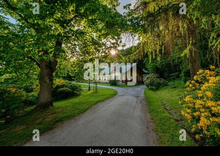 Piccola città termale climatica Lazne Kynzvart vicino Mariánské Lázně - Regione Karlovy Vary - Repubblica Ceca, Europa Foto Stock