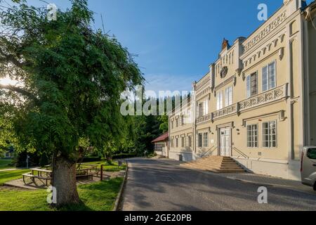 Piccola città termale climatica Lazne Kynzvart vicino Mariánské Lázně - Regione Karlovy Vary - Repubblica Ceca, Europa Foto Stock