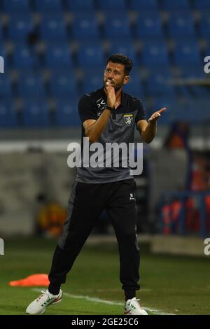 Fabio Grosso Coach (Frosinone) In occasione della Tim Cup Italiana tra Venezia 9-8 Frosinone allo Stadio Paolo Mazza il 15 agosto 2021 a Ferrara, Italia. (Foto di Maurizio Borsari/AFLO) Foto Stock