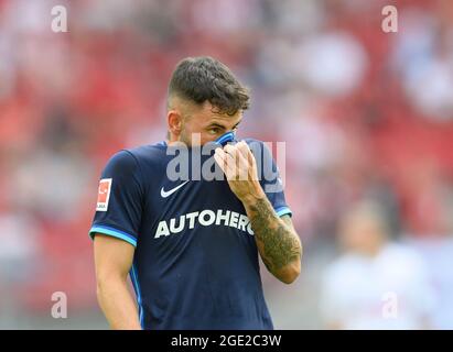 Marco RICHTER (B) deluso. Calcio 1 Bundesliga, 1° giorno, FC Colonia (K) - Hertha BSC Berlino (B), il 15 agosto 2021 a Koeln/Germania. Le normative DFL vietano l'uso di fotografie come sequenze di immagini e/o quasi-video Â Foto Stock