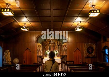 NEW YORK. La Chiesa della Trasfigurazione nel centro basso. Una East 29th Street, tra 5th Avenue e Madison Avenue. Telefono 212-684-6770. (12 Foto Stock