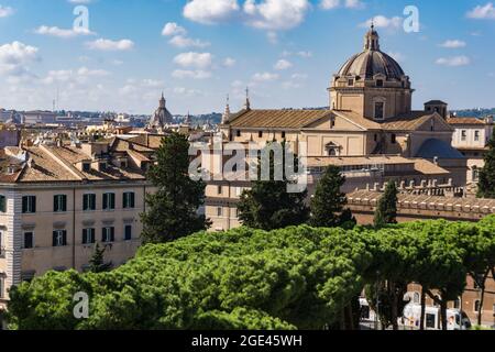 Chiesa del Gesu a Roma. È la chiesa madre della Società di Gesù, un ordine religioso cattolico Foto Stock