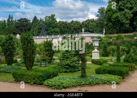 Il Giardino Botanico nei Giardini del Palazzo di Sanssouci Foto Stock