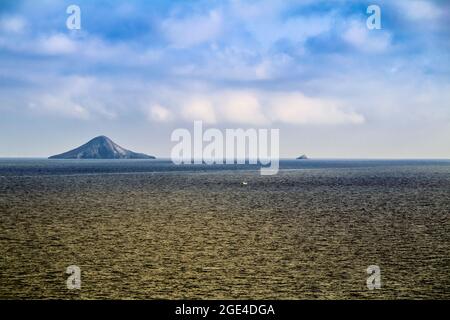 Belle Isole Hormigas a Cabo de Palos, provincia di Cartagena, Murcia, Spagna Foto Stock