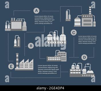 Set di industriale Illustrazione Vettoriale