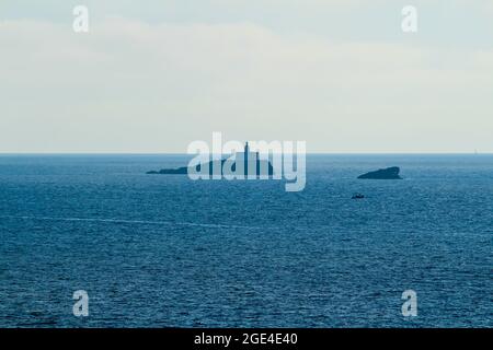 Belle Isole Hormigas a Cabo de Palos, provincia di Cartagena, Murcia, Spagna Foto Stock