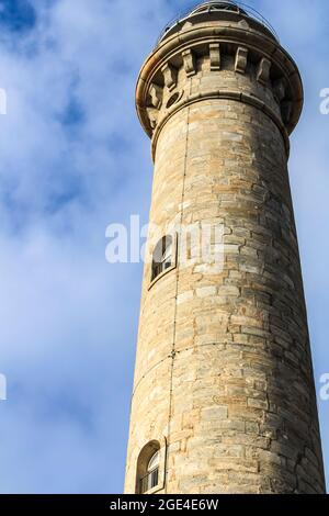 Faro neoclassico Cabo de Palos in una giornata di sole d'estate Foto Stock