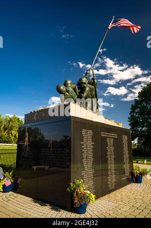 Nazionale di Iwo Jima Memorial   Newington, Connecticut, Stati Uniti d'America Foto Stock