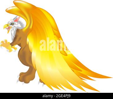 Gryphon mitica creatura Illustrazione Vettoriale