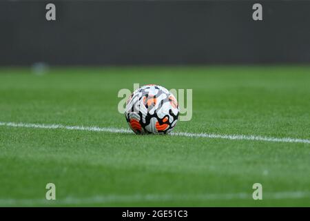 SUNDERLAND, REGNO UNITO. 16 AGOSTO 21/22 Premier League Ball visto durante la partita di PL 2 Division 2 tra Sunderland e Fulham allo Stadio di luce, Sunderland, lunedì 16 agosto 2021. (Credit: Will Matthews | MI News) Credit: MI News & Sport /Alamy Live News Foto Stock