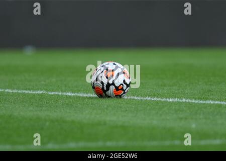 SUNDERLAND, REGNO UNITO. 16 AGOSTO 21/22 Premier League Ball visto durante la partita di PL 2 Division 2 tra Sunderland e Fulham allo Stadio di luce, Sunderland, lunedì 16 agosto 2021. (Credit: Will Matthews | MI News) Credit: MI News & Sport /Alamy Live News Foto Stock