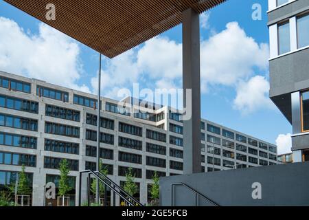 Zürich, Svizzera - 13 luglio 2019: Architettura moderna a Europaallee Foto Stock