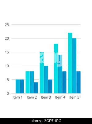 Illustrazione dell'infografica e dell'icona di vendita del bussness Foto Stock