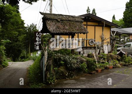 Nagano, Giappone, 2021-12-08, vista della città di Togakushi. Foto Stock