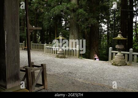 Nagano, Giappone, 2021-12-08 , Santuario inferiore di Togakushi. Foto Stock