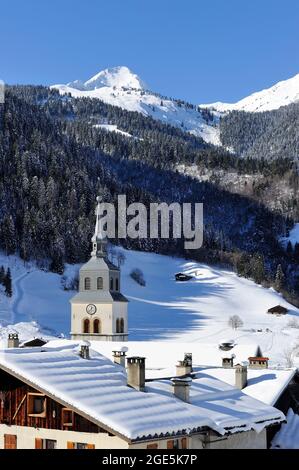 FRANCIA, SAVOIA (73) BEAUFORTAIN, VILLAGGIO E FRAZIONE DI ARECHES-BEAUFORT Foto Stock