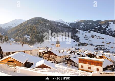 FRANCIA, SAVOIA (73) BEAUFORTAIN, VILLAGGIO E FRAZIONE DI ARECHES-BEAUFORT Foto Stock