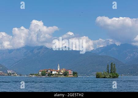 Isola dei pescatori, Stresa, Lago maggiore, Piemonte, Italia Foto Stock