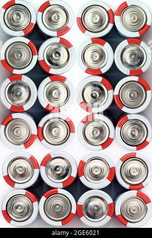 Sfondo di piccole batterie Foto Stock