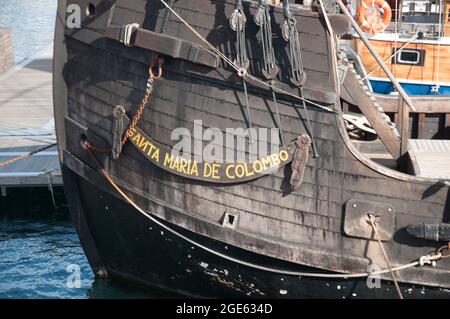 Santa Maria de Colombo, replica di Santa Maria di Colombo, Marina, Funchal, Madeira, Portogallo, Europa Foto Stock