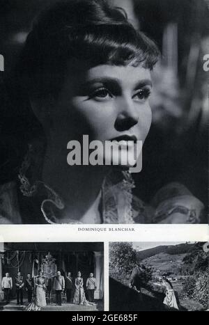 DOMINIQUE BLANCHAR come Marie Vetsera e JEAN MARAIS come arciduca Rudolf in LE SECRET DE MAYERLING 1949 regista JEAN DELANNOY Codo Cinema / Blue Ribbon Films (UK) Foto Stock