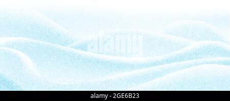 Sfondo invernale con neve realistica. Illustrazione vettoriale. Illustrazione Vettoriale