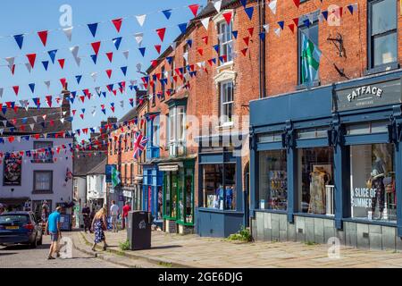 Ashbourne centro città, Derbyshire Dales appena a sud del Peak District National Park Foto Stock