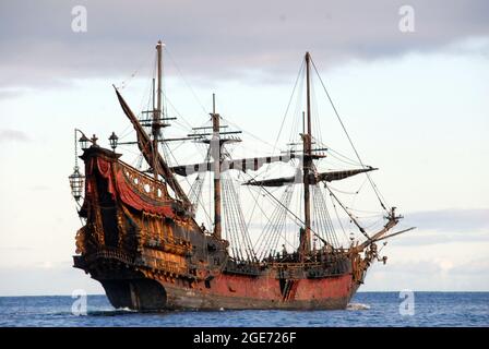Grande nave pirata Foto Stock