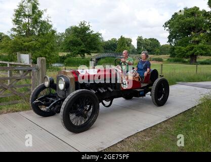 A 1913, Vauxhall Viper Special V8, Aero, in dimostrazione al London Classic Car Show 2021 Foto Stock