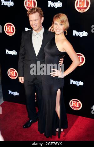 Il musicista Billy Idol e la figlia Bonnie Blue frequentano gli arrivi per l'intrattenimento Tonight e PEOPLE Emmy After Party alla Walt Disney Concert Hall il 21 settembre 2008 a Los Angeles, California. Foto Stock