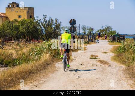 Italia Emilia Romagna - Valli di Comacchio - dintorni di Foce Foto Stock