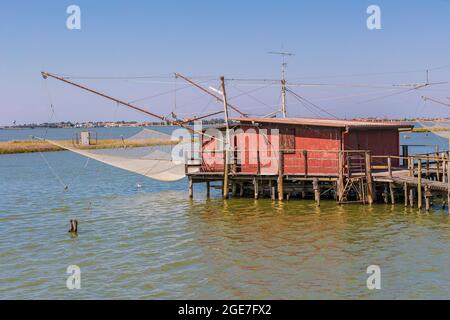 Italia Emilia Romagna - Valli di Comacchio - dintorni di Foce Foto Stock