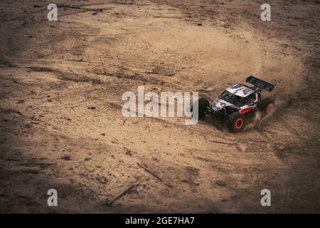 voiture de course, téléguidé, auto da corsa, auto con telecomando Foto Stock