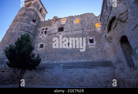 Castello di Castillo de Garcimuñoz, provincia di Cuenca, Castilla la Mancha, Spagna Foto Stock