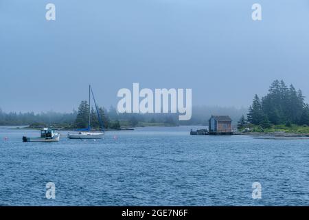 Blue Rocks villaggio nel distretto di Lunenburg, Nuova Scozia, Canada Foto Stock