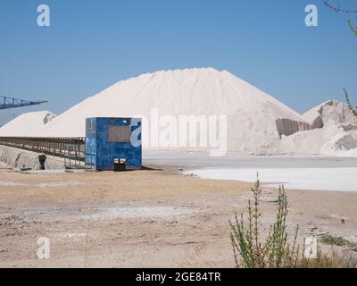 Produzione di sale ad Alicante, Spagna Foto Stock