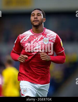 Oxford, Regno Unito. 17 agosto 2021. Terell Thomas di Crewe Alexandra durante la partita Sky Bet League 1 tra Oxford United e Crewe Alexandra al Kassam Stadium di Oxford, Inghilterra, il 17 agosto 2021. Foto di Andy Rowland. Credit: Prime Media Images/Alamy Live News Foto Stock