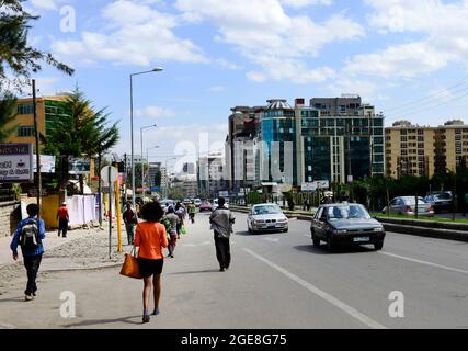 Guinea Conakry St ad Addis Abeba, Etiopia. Foto Stock