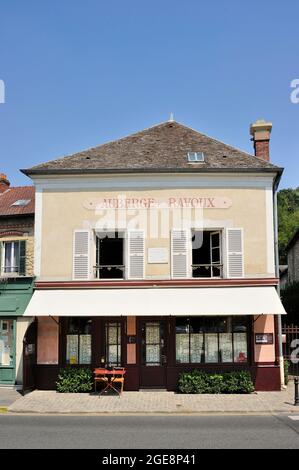 FRANCIA, VAL D'OISE (95) AUVERS-SUR-OISE, RISTORANTE AUBERGE RAVOUX Foto Stock