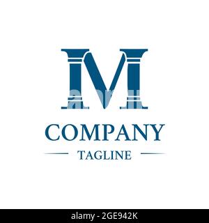 Logo M Law Illustrazione Vettoriale