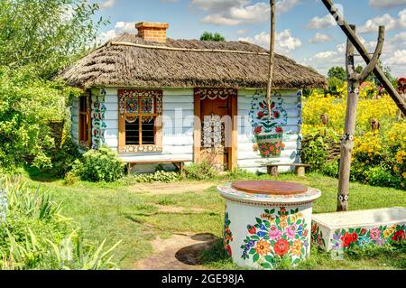 Zalipie, Polonia, immagine HDR Foto Stock