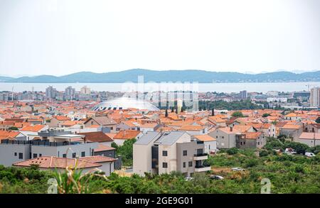 Panorama della città di Zara. Croazia. Foto Stock