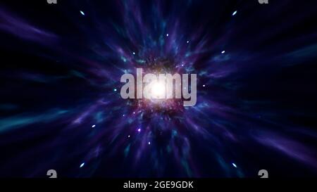 Bursting Nebula Energy Space background Foto Stock