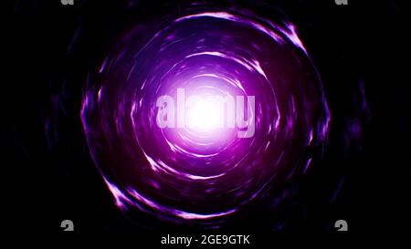 Astratto Spin Purple Energy background Foto Stock
