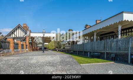 Vista della stazione di Wolferton. Foto Stock