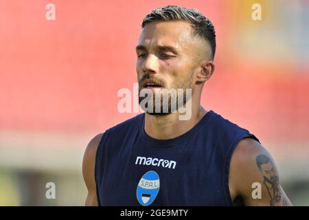 Federico di Francesco Spal giocatore, durante la partita di Coppa Italia rta Benevento vs Spal risultato finale 2-1, partita disputata allo stadio del Ciro Vigorito in B. Foto Stock