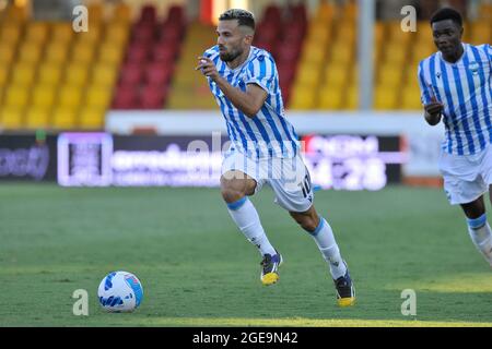 Federico di Francesco Spal giocatore, durante la partita di Coppa Italia rta Benevento vs Spal risultato finale 2-1, partita disputata allo stadio del Ciro Vigorito in B. Foto Stock