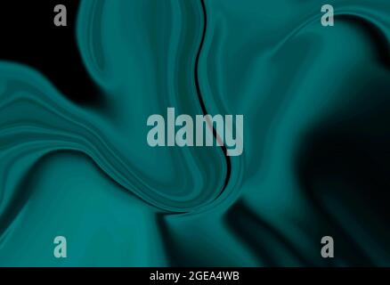 Dark Green elegante Psicedelic liquido marmo fluido astratto arte sfondo design. Elegante e alla moda in marmo liquido. Ideale per web, pubblicità. Foto Stock