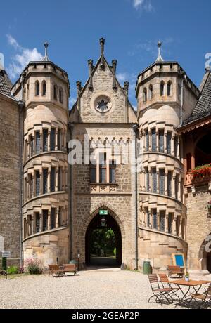 Pattensen bei Hildesheim, Schloß Marienburg, von König Georg V. von Hannover als Sommerresidenz, Jagdschloss und späteren Witwensitz geplant, 1857 bis Foto Stock